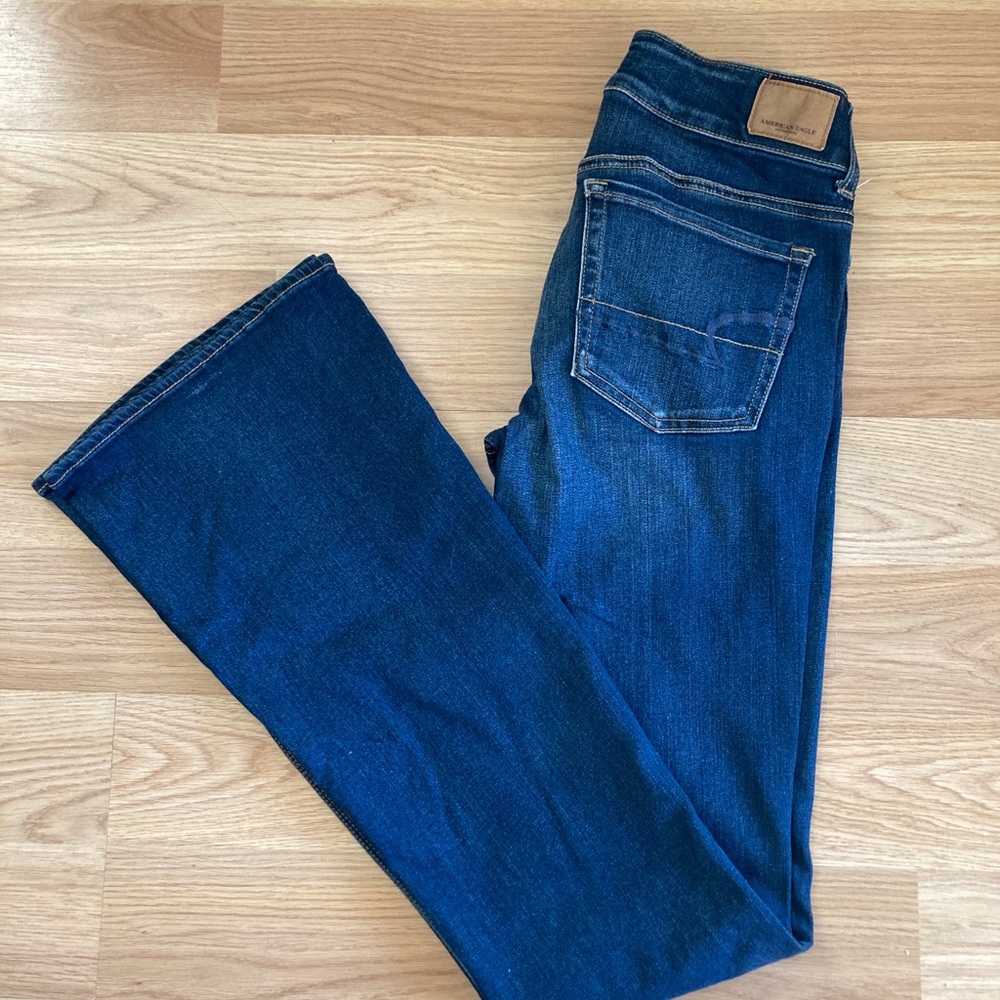 American Eagle Flair Jeans, 6 X-Long